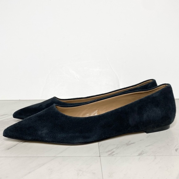 Sam Edelman Wanda Pointy Toe Black Suede Flat 8 1/2 - Picture 1 of 16